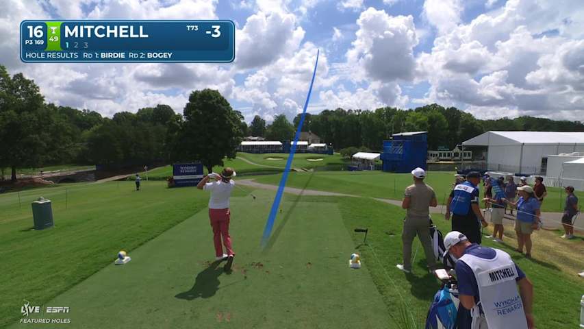 Keith Mitchell nearly aces No. 16, sets up birdie at Wyndham