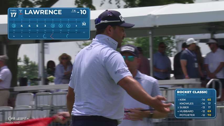 Thriston Lawrence makes birdie on No. 17 at Rocket Classic