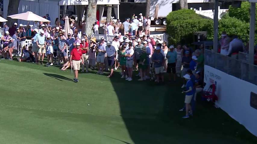 Trace Crowe makes birdie on No. 18 at Club Car Championship