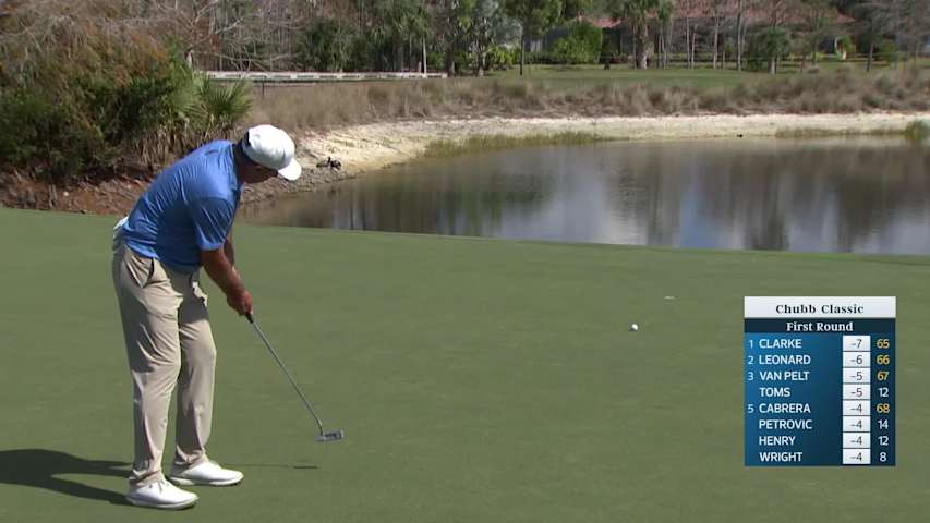 Matt Gogel makes birdie on No. 13 at Chubb Classic