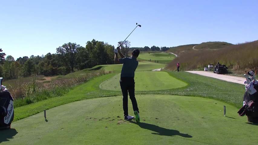 Julian Suri makes birdie on No. 13 at Korn Ferry Tour Champ