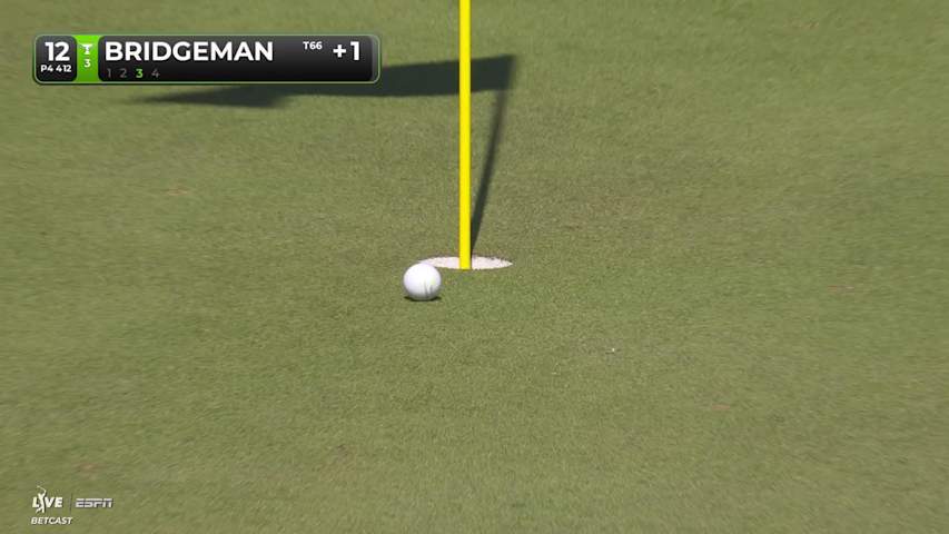Jacob Bridgeman's 177-yard approach sets up birdie on No. 12 at RBC Heritage
