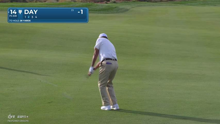 Jason Day's slick pitch sets up birdie putt on No. 14 at Bank of Utah
