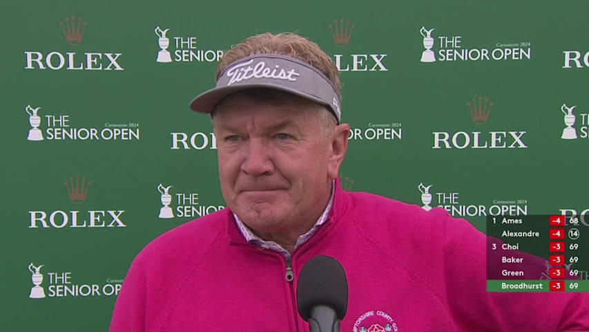 Paul Broadhurst's interview after Round 1 of the The Senior Open