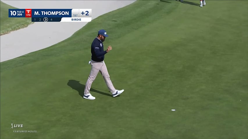 Michael Thompson makes birdie on No. 10 at Genesis