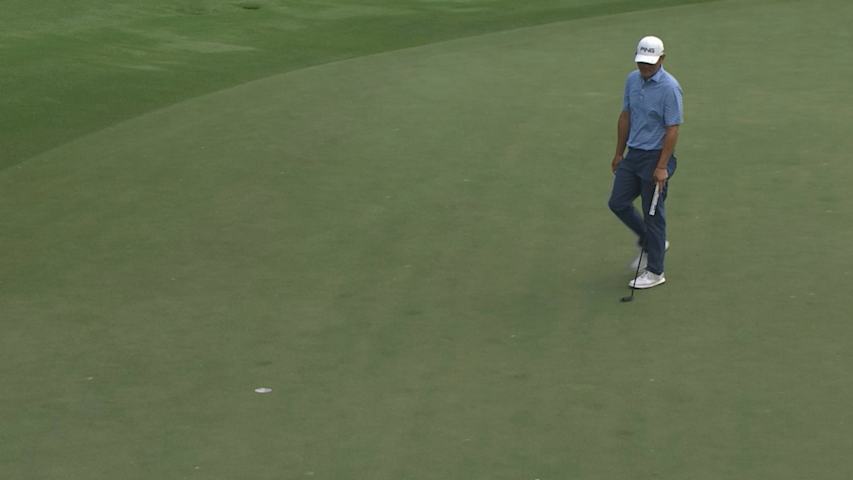Ken Tanigawa jars lengthy birdie putt at Oasis Championship