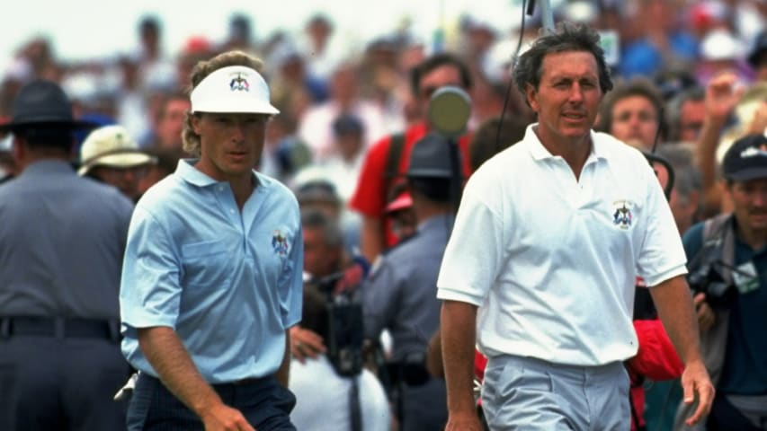 Hale Irwin and Bernhard Langer on the 1991 Ryder Cup