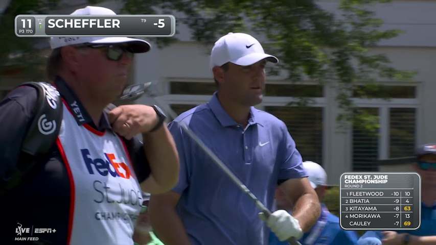 Scottie Scheffler bounces back from bogey with birdie at FedEx St. Jude