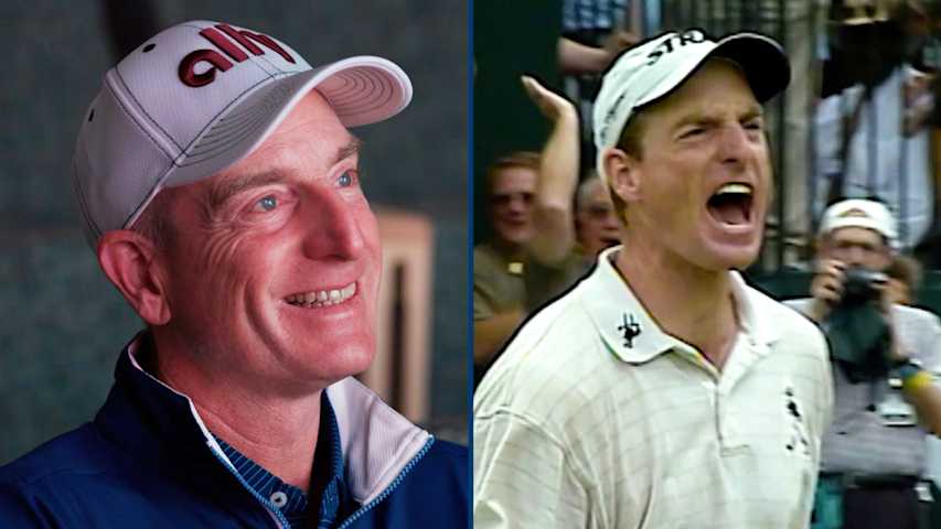 Jim Furyk reflects on iconic hole-out against Tiger Woods