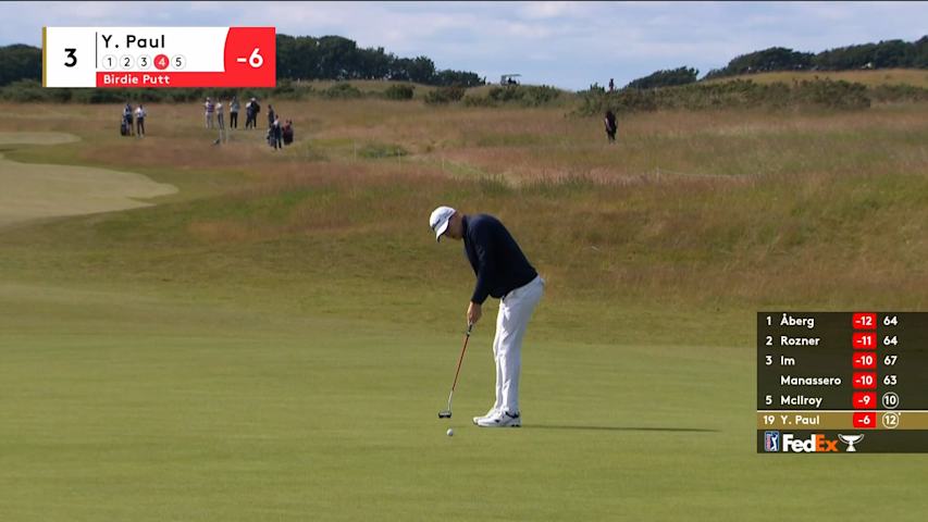Yannik Paul slides in birdie putt at Genesis Scottish Open