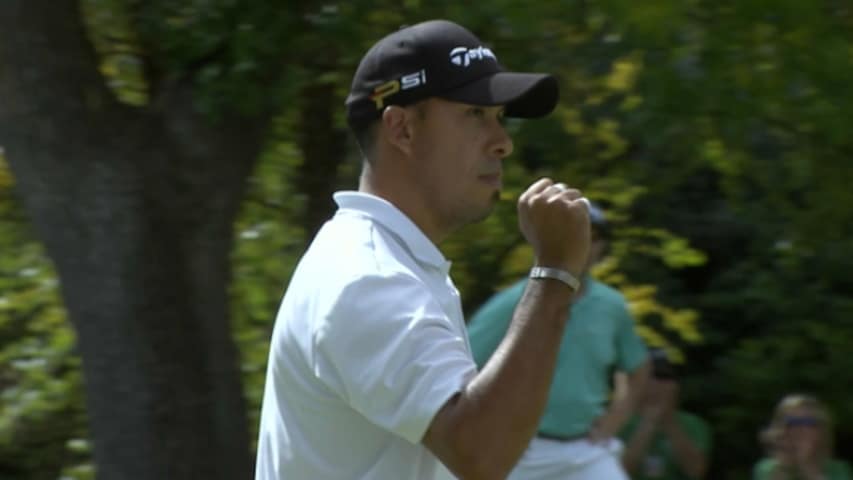 Miguel Angel Carballo attacks the pin on No. 13 at Albertsons Boise Open