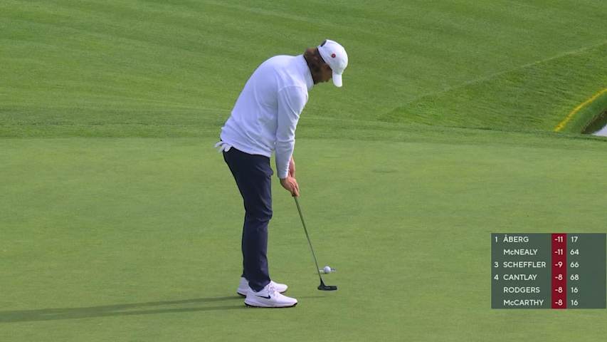 Tommy Fleetwood makes birdie on No. 18 at The Genesis