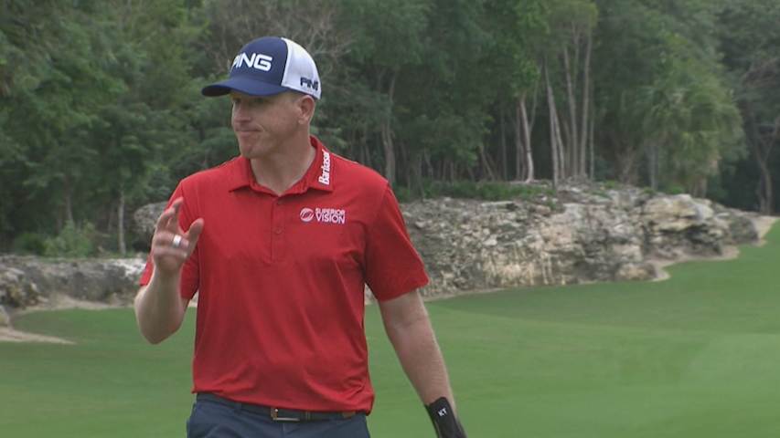 Martin Piller's long-range birdie putt at OHL Classic