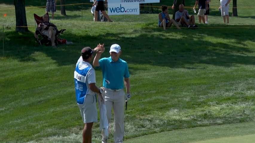 Steve Allan's lovely chip is the Shot of the Day