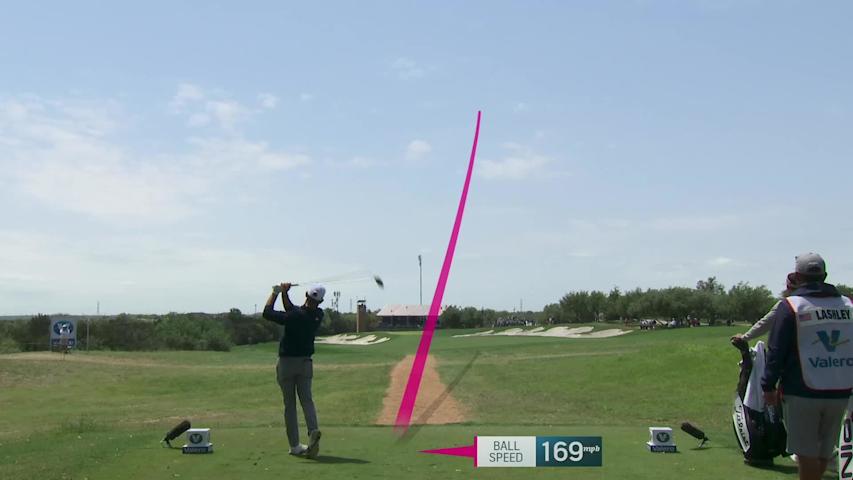 Noah Goodwin uses slope to set up birdie at Valero