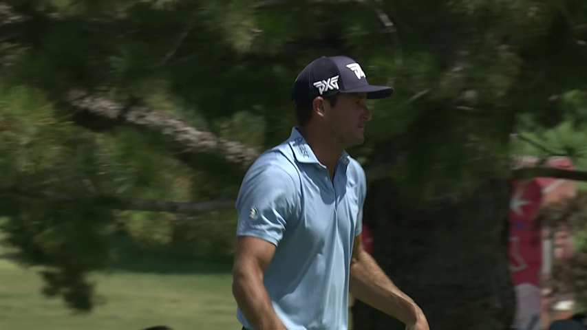 Sam Saunders makes birdie on No. 18 at Utah Championship