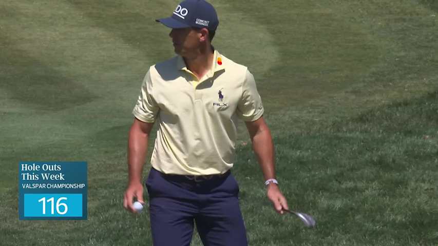 Billy Horschel sinks 22-foot birdie putt on No. 8 at Valspar