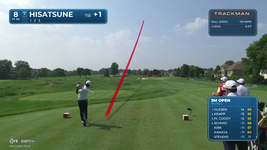 Ryo Hisatsune makes birdie on No. 8 at 3M Open