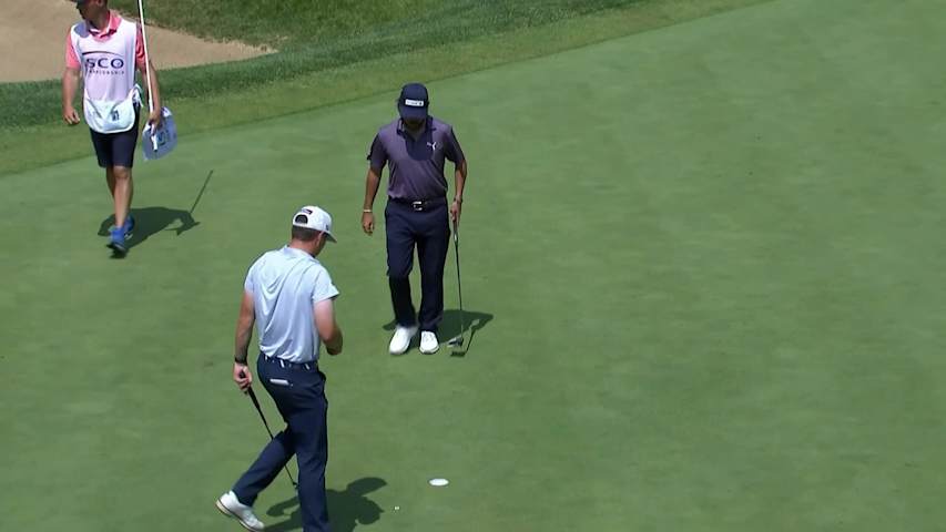 Angel Hidalgo Portillo's 23-footer for birdie at ISCO Championship
