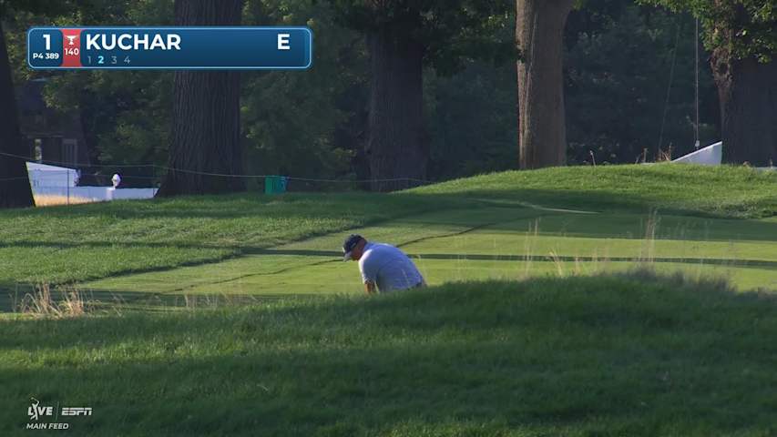 Matt Kuchar gets up-and-down from 117 yards for birdie on No. 1 at Rocket Classic