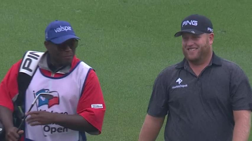 Kyle Jones’ hole-out eagle approach at Valero
