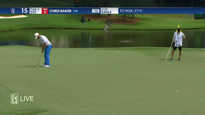 Chris Baker makes birdie on No. 15 in Round 4 at Wyndham