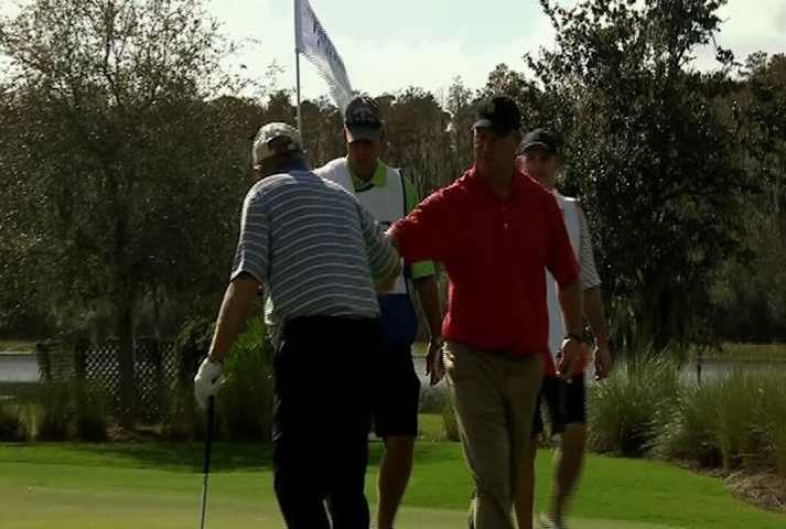 Nicklaus birdies No. 13 in Round 1 of PNC Father-Son