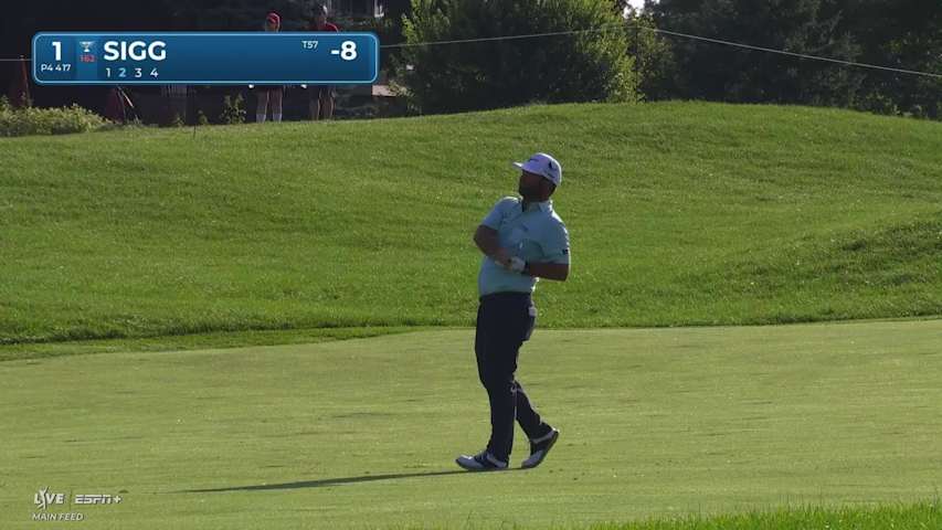 Greyson Sigg makes birdie on No. 1 at 3M Open