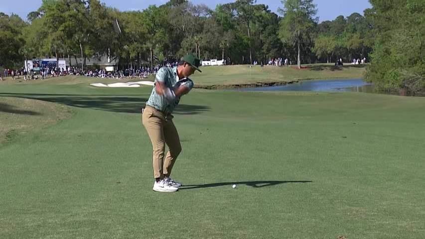John Pak makes birdie on No. 14 at Club Car Championship