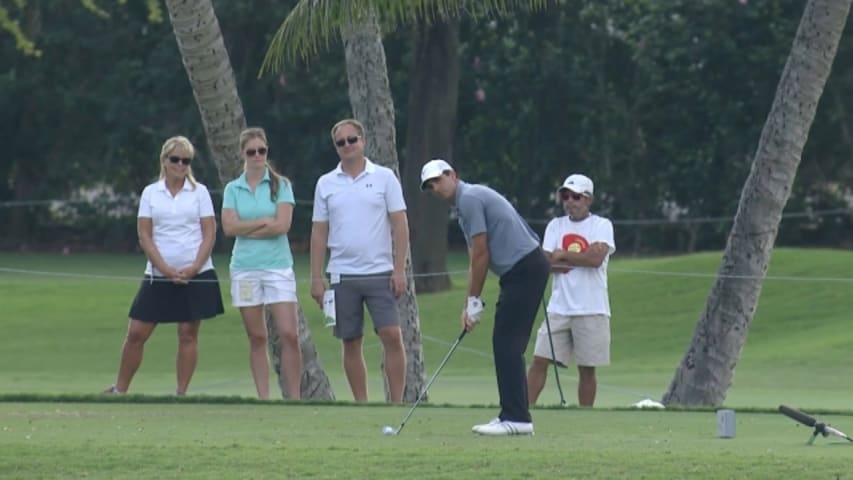Tom Johnson’s masterful tee shot on No. 7 at Sony Open