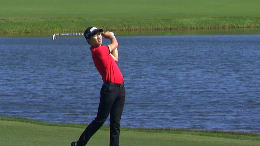 Jeunghun Wang dials it in on No. 6 at Arnold Palmer