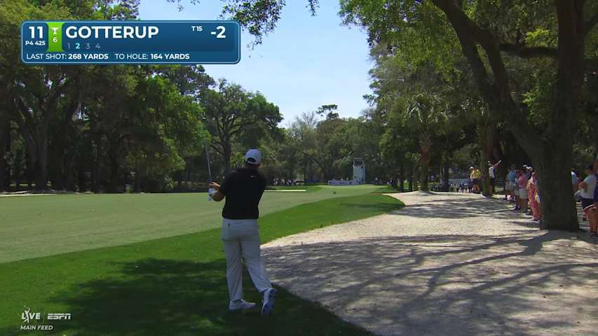 Chris Gotterup makes birdie on No. 11 at RBC Heritage
