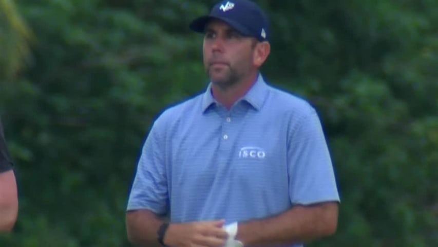 Josh Teater reaches in two to set up birdie at Puerto Rico