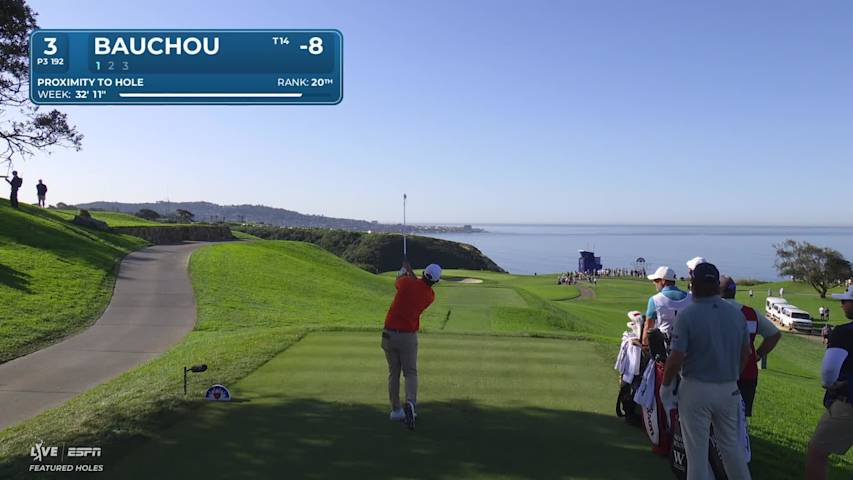Zachary Bauchou hits 195-yard tee shot to 10 feet, sets up birdie on No. 3 at Farmers