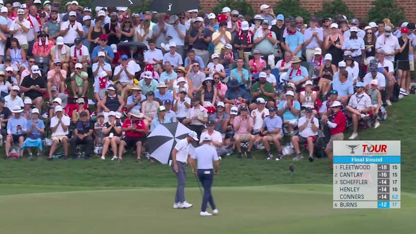 Sam Burns closes with birdie for impressive 66 at TOUR Championship
