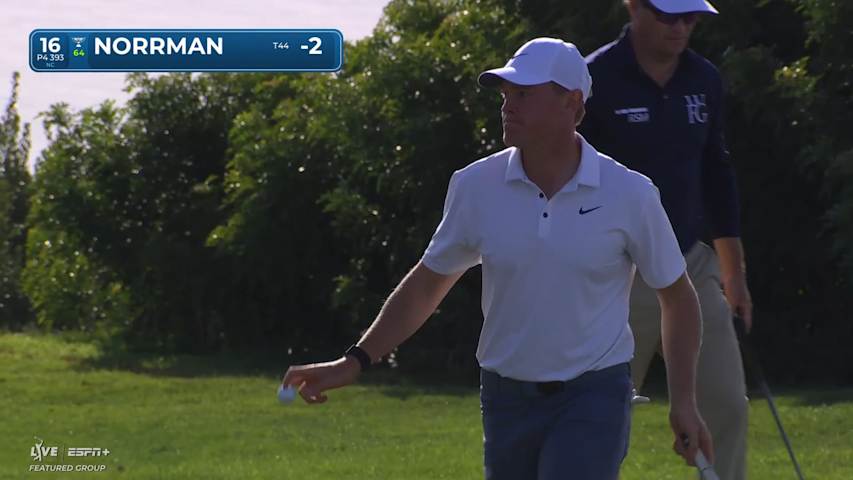 Vincent Norrman's solid approach leads to birdie at Farmers