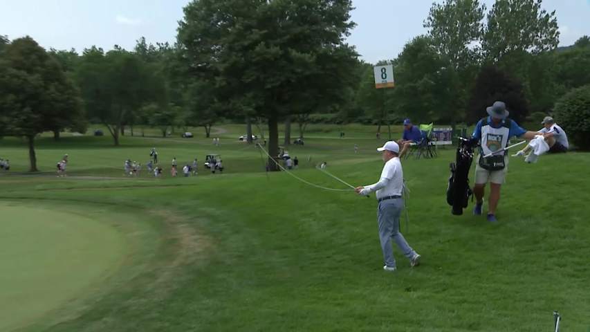 Jeff Sluman makes birdie on No. 8 at DICK'S Open
