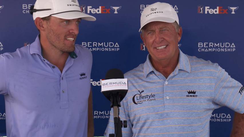 Fred and Taylor Funk’s interview after Round 2 of Bermuda