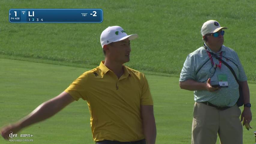 Haotong Li makes birdie on No. 1 at 3M Open
