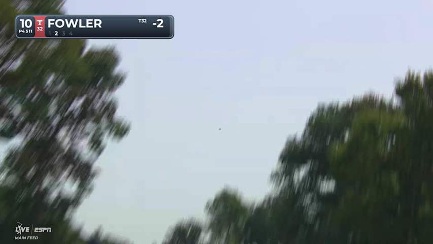 Rickie Fowler's 218-yard approach sets up birdie on No. 10 at BMW Championship