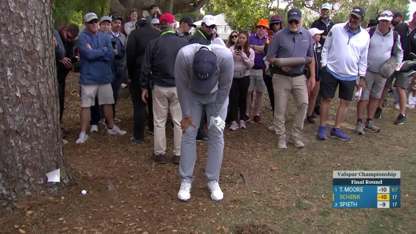 Adam Schenk makes costly bogey on No. 18 at Valspar