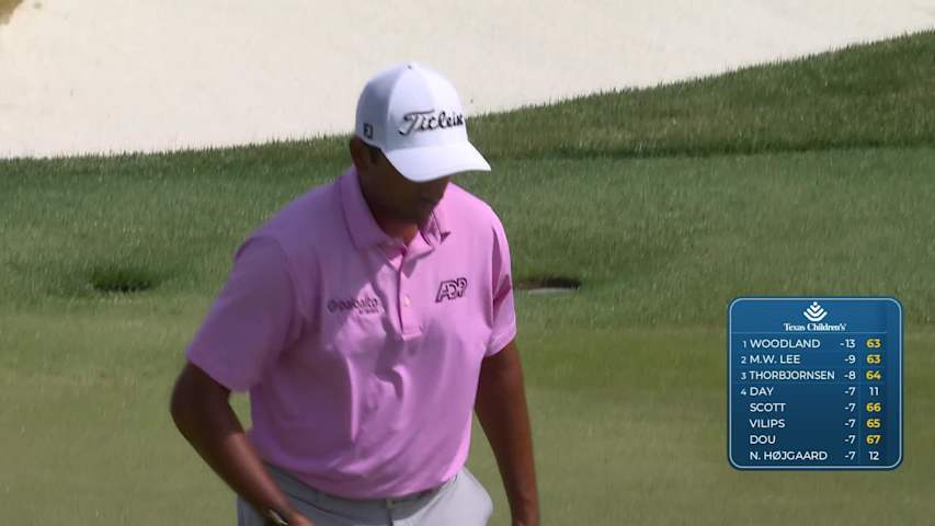 Sudarshan Yellamaraju makes birdie on No. 10 at Texas Children's