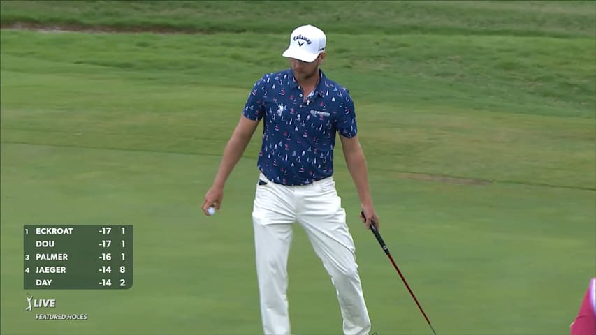 Chris Stroud makes 15-foot putt for birdie at AT&T Byron Nelson