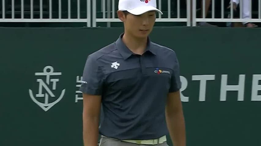 Whee Kim’s 26-foot birdie putt at THE NORTHERN TRUST