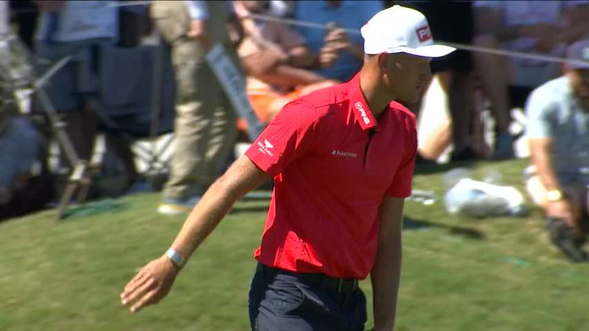 Adrian Meronk wins hole with birdie on No. 11 at WGC-Dell Match Play