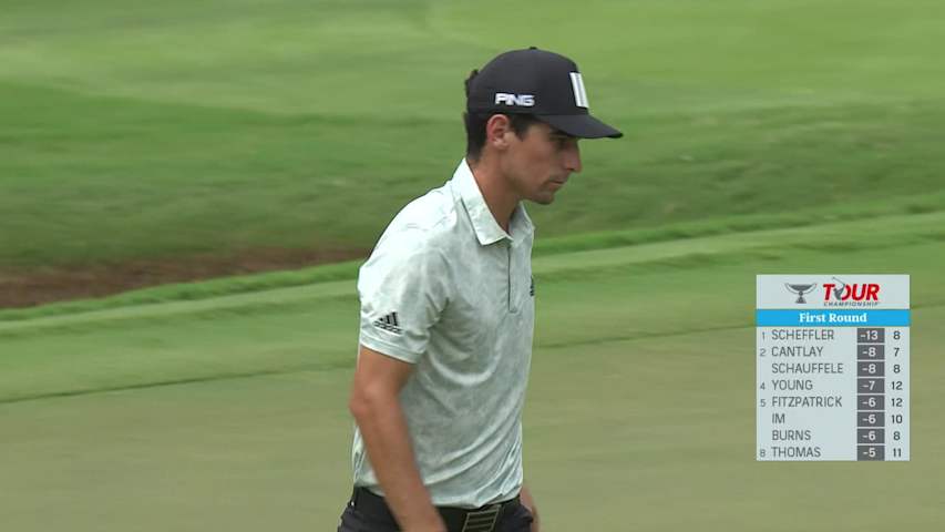 Joaquin Niemann makes 10-foot birdie putt at TOUR Championship