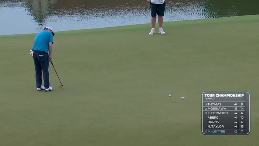 Robert MacIntyre makes birdie on No. 8 at TOUR Championship