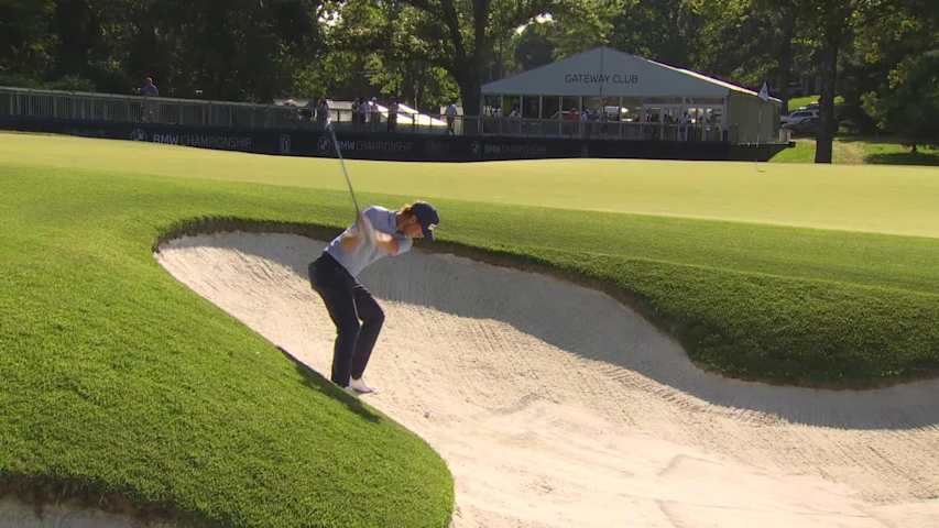 Kristoffer Reitan makes birdie on No. 17 at BMW Championship
