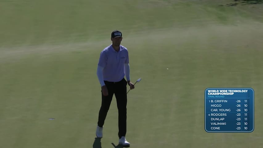 Victor Perez makes birdie on No. 16 at World Wide Technology