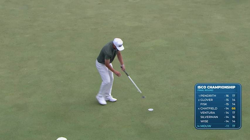 William Mouw drains 5-foot birdie putt on No. 18 at ISCO Championship